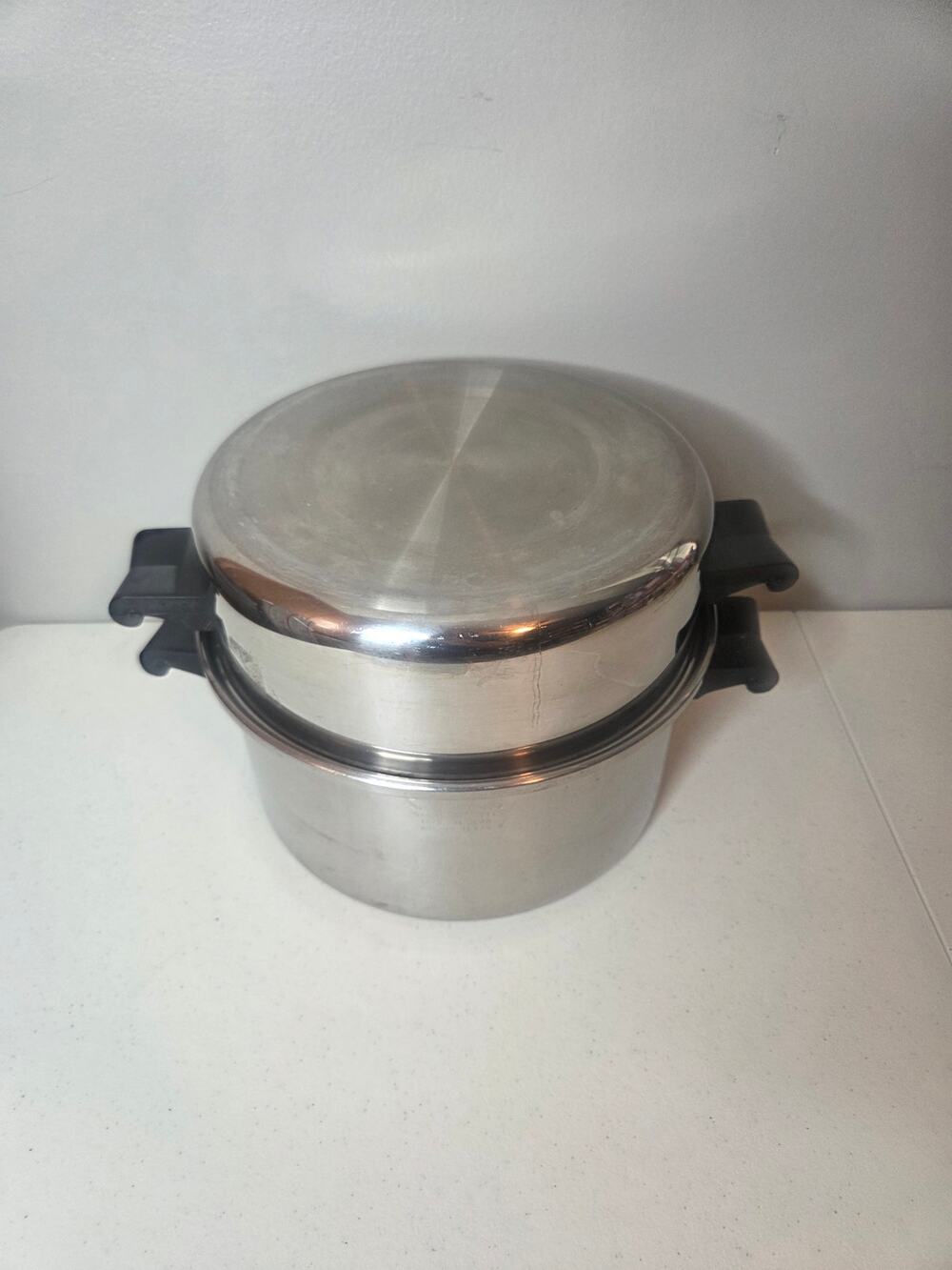 Saladmaster 6Quart Stainless Steel18-8Tri Clad Stock Pot Dutch Oven with DomeLid